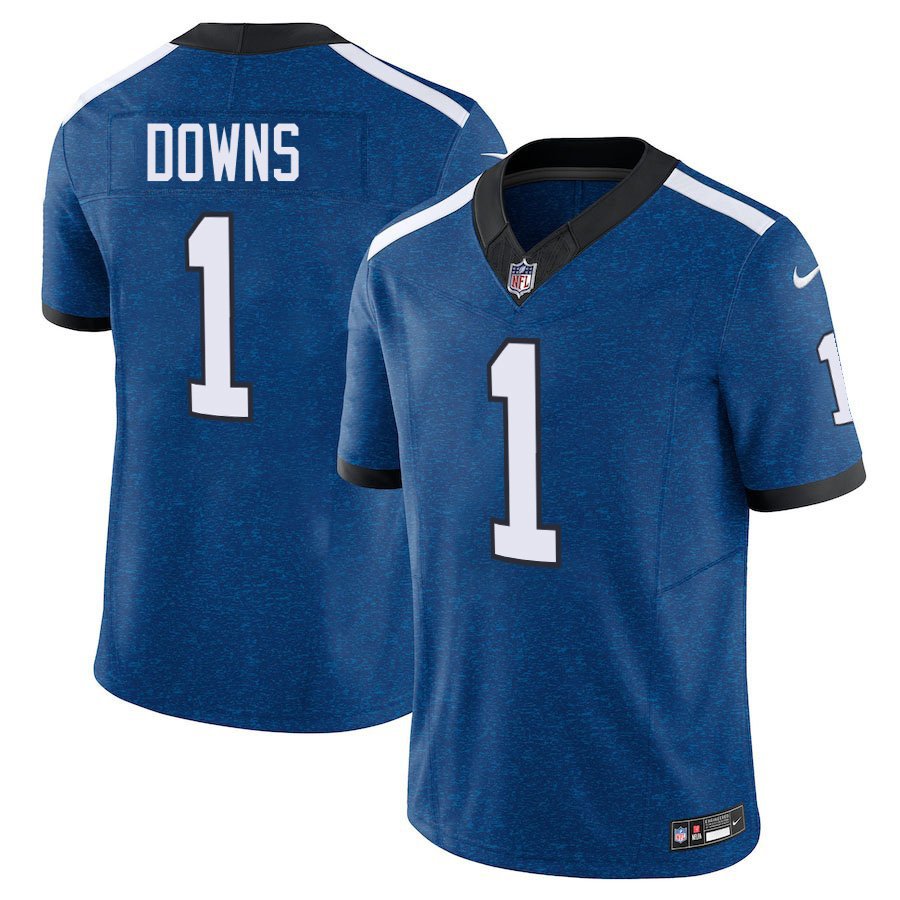 Indianapolis Colts #1 Josh Downs Royal Indiana Nights Limited Stitched Jersey