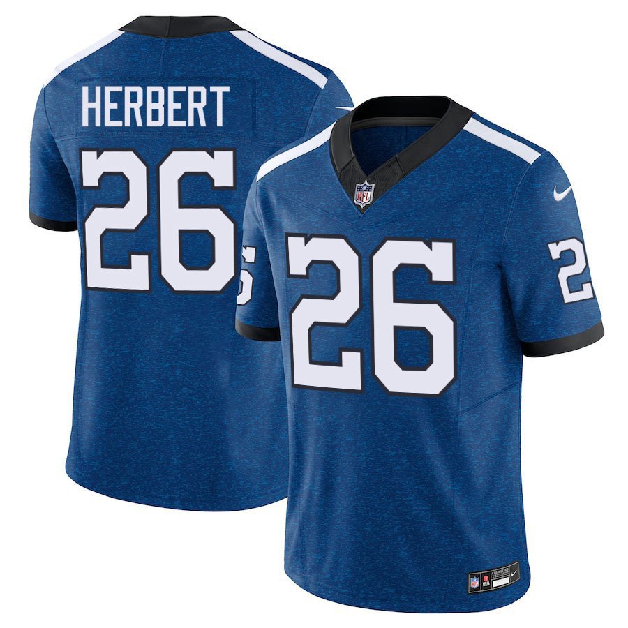 Indianapolis Colts #26 Khalil Herbert Royal Indiana Nights Limited Stitched Jersey