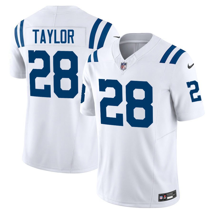 Indianapolis Colts #28 Jonathan Taylor White Limited Stitched Jersey