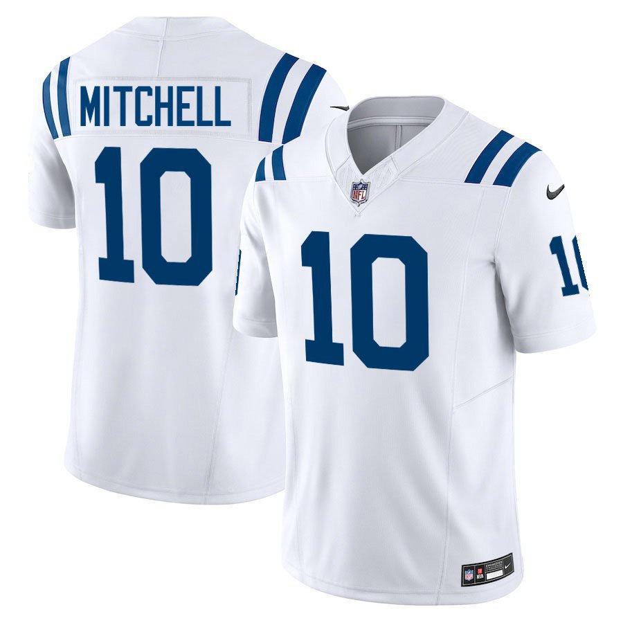 Indianapolis Colts #10 Adonai Mitchell White Limited Stitched Jersey