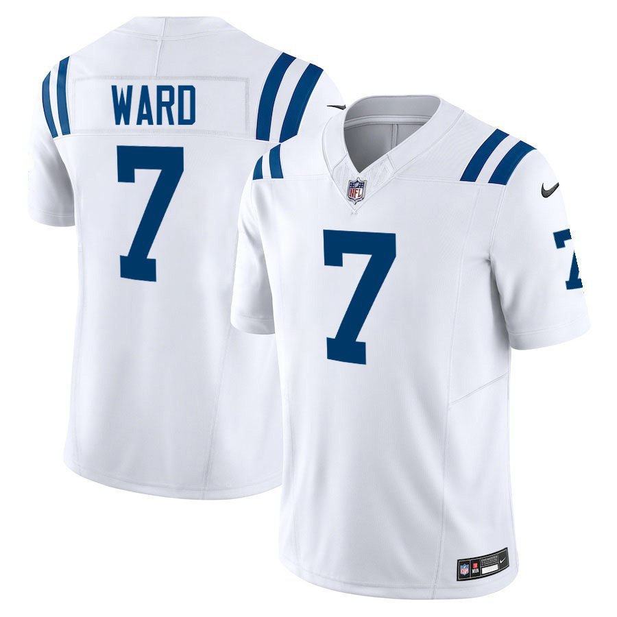 Indianapolis Colts #7 Charvarius Ward White Limited Stitched Jersey