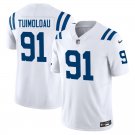 Indianapolis Colts #91 JT Tuimoloau White Limited Stitched Jersey