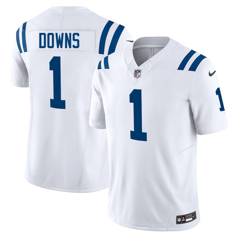 Indianapolis Colts #1 Josh Downs White Limited Stitched Jersey