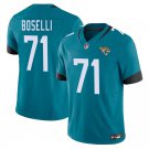 Jacksonville Jaguars #71 Tony Boselli Teal Limited Stitched Jersey