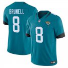 Jacksonville Jaguars #8 Mark Brunell Teal Limited Stitched Jersey