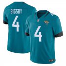 Jacksonville Jaguars #4 Tank Bigsby Teal Limited Stitched Jersey
