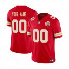 Kansas City Chiefs #00 Custom Name And Number Red Limited Stitched Jersey
