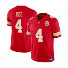 Kansas City Chiefs #4 Rashee Rice Red Limited Stitched Jersey