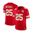 Kansas City Chiefs #25 Elijah Mitchell Red Limited Stitched Jersey