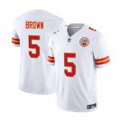 Kansas City Chiefs #5 Hollywood Brown White Limited Stitched Jersey