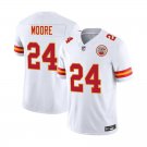 Kansas City Chiefs #24 Skyy Moore White Limited Stitched Jersey