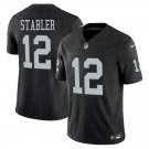 Las Vegas Raiders #12 Ken Stabler Black Limited Stitched Jersey