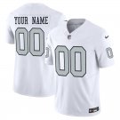 Las Vegas Raiders #00 Custom Name And Number White Rush Limited Stitched Jersey