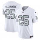 Las Vegas Raiders #25 Fred Biletnikoff White Rush Limited Stitched Jersey