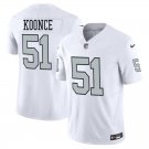Las Vegas Raiders #51 Malcolm Koonce White Rush Limited Stitched Jersey