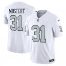 Las Vegas Raiders #31 Raheem Mostert White Rush Limited Stitched Jersey