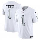 Las Vegas Raiders #1 Tre Tucker White Rush Limited Stitched Jersey
