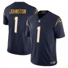 Los Angeles Chargers #1 Quentin Johnston Navy Limited Stitched Jersey
