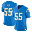 Los Angeles Chargers #55 Junior Seau Powder Blue Limited Stitched Jersey