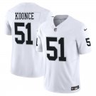 Las Vegas Raiders #51 Malcolm Koonce White Limited Stitched Jersey