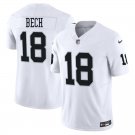Las Vegas Raiders #18 Jack Bech White Limited Stitched Jersey