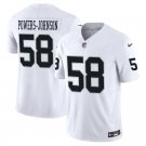 Las Vegas Raiders #58 Jackson Powers-Johnson White Limited Stitched Jersey