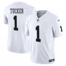 Las Vegas Raiders #1 Tre Tucker White Limited Stitched Jersey