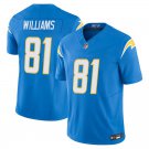 Los Angeles Chargers #81 Mike Williams Powder Blue Limited Stitched Jersey