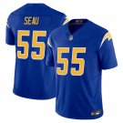 Los Angeles Chargers #55 Junior Seau Royal Blue Limited Stitched Jersey