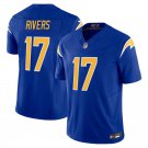 Los Angeles Chargers #17 Philip Rivers Royal Blue Limited Stitched Jersey