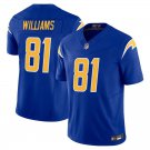 Los Angeles Chargers #81 Mike Williams Royal Blue Limited Stitched Jersey