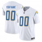 Los Angeles Chargers #00 Custom Name And Number White Limited Stitched Jersey