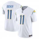 Los Angeles Chargers #11 Cameron Dicker White Limited Stitched Jersey