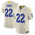Los Angeles Rams #22 Blake Corum Bone Limited Stitched Jersey
