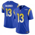 Los Angeles Rams #13 Kurt Warner Royal Blue Limited Stitched Jersey