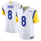 Los Angeles Rams #8 Jared Verse White Limited Stitched Jersey