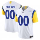 Los Angeles Rams #00 Custom Name And Number White Limited Stitched Jersey