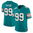 Miami Dolphins #99 Jason Taylor Aqua Alternate Limited Stitched Jersey