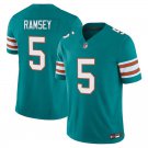 Miami Dolphins #5 Jalen Ramsey Aqua Alternate Limited Stitched Jersey