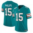 Miami Dolphins #15 Jaelan Phillips Aqua Alternate Limited Stitched Jersey