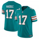 Miami Dolphins #17 Jaylen Waddle Aqua Alternate Limited Stitched Jersey
