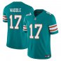 Miami Dolphins #17 Jaylen Waddle Aqua Alternate Limited Stitched Jersey