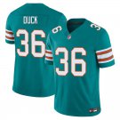 Miami Dolphins #36 Storm Duck Aqua Alternate Limited Stitched Jersey