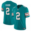Miami Dolphins #2 Bradley Chubb Aqua Alternate Limited Stitched Jersey