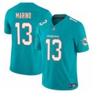 Miami Dolphins #13 Dan Marino Aqua Limited Stitched Jersey