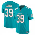 Miami Dolphins #39 Larry Csonka Aqua Limited Stitched Jersey