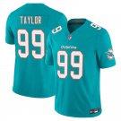 Miami Dolphins #99 Jason Taylor Aqua Limited Stitched Jersey