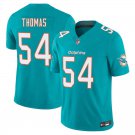 Miami Dolphins #54 Zach Thomas Aqua Limited Stitched Jersey