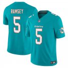 Miami Dolphins #5 Jalen Ramsey Aqua Limited Stitched Jersey