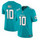 Miami Dolphins #10 Tyreek Hill Aqua Limited Stitched Jersey